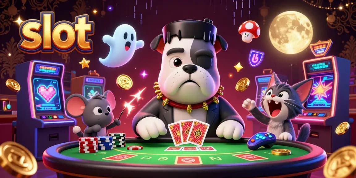 Experience thrilling slot action with colorful characters and vibrant casino elements.