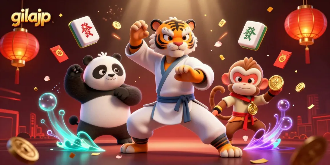Gilajp menawarkan pengalaman bermain dengan karakter kung fu dan elemen kasino yang menarik.