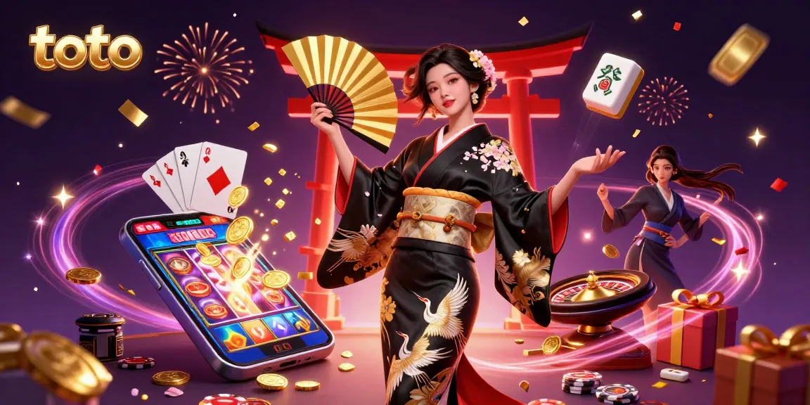 Experience thrilling wins with toto through a vibrant digital casino scene featuring stunning slot gameplay.