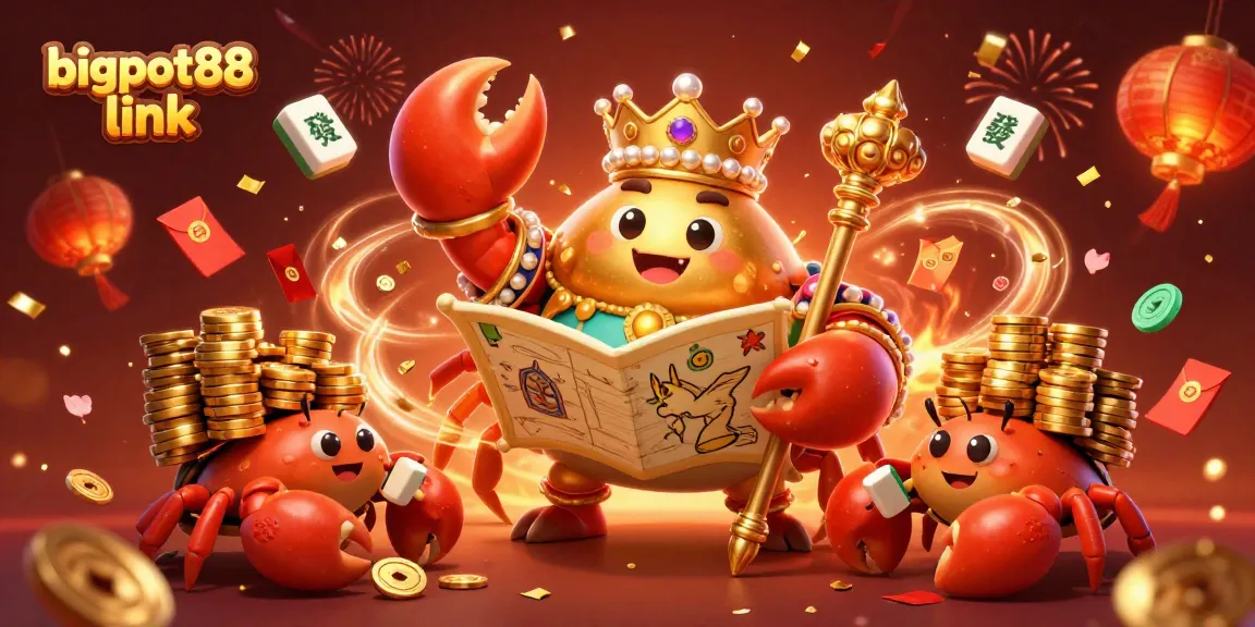 Engage with the thrilling bigpot88 link, where the golden crab emperor and game elements create a vibrant casino atmosphere.