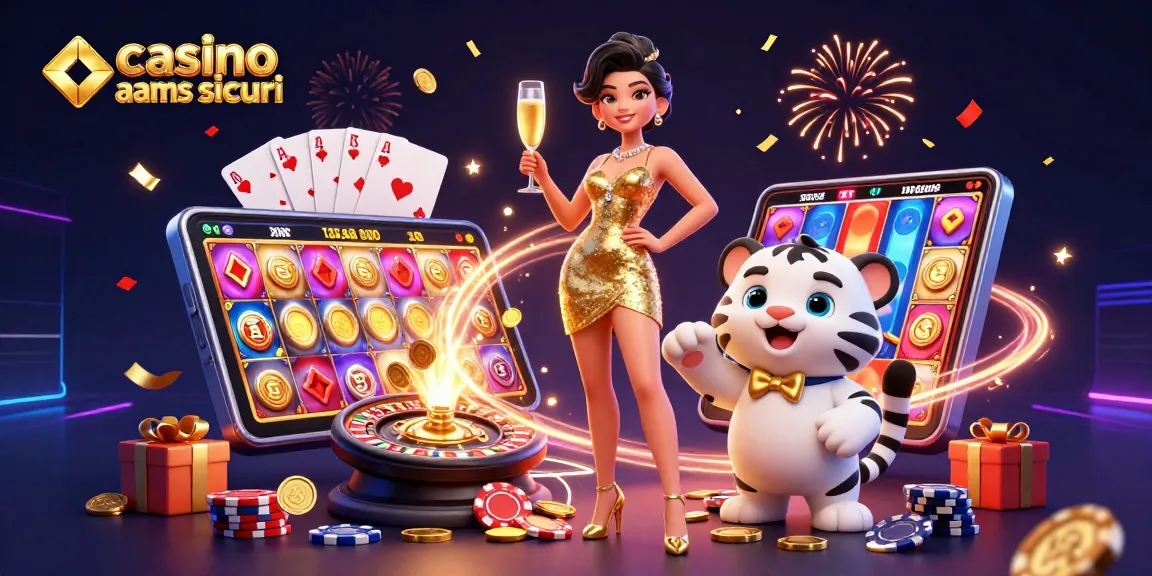 Vivi l'esperienza dei casinò non AAMS sicuri in un ambiente glamour con personaggi vivaci ed elementi di gioco emozionanti.