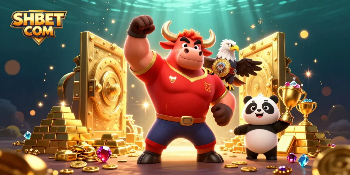 Win big at SHBET COM with a victorious bull mascot and treasured casino elements.