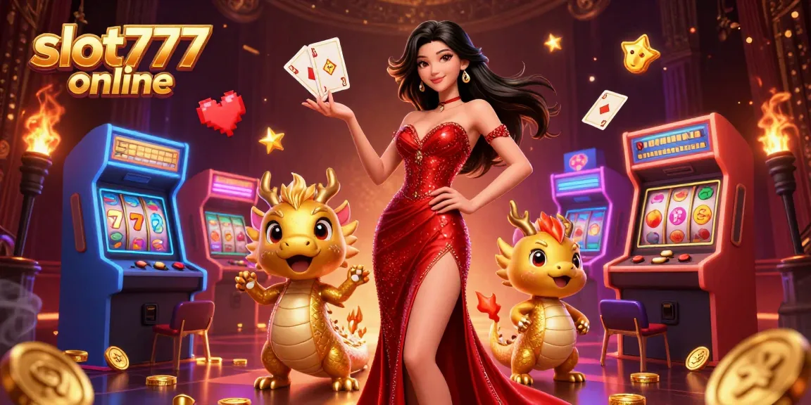 Spin to win on slot777 online with a glamorous slot scene featuring vibrant gameplay elements.