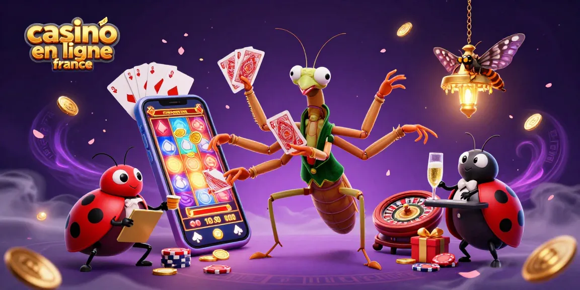 Expérimentez le casino en ligne France avec des personnages animés jouant à la roulette et aux machines à sous.