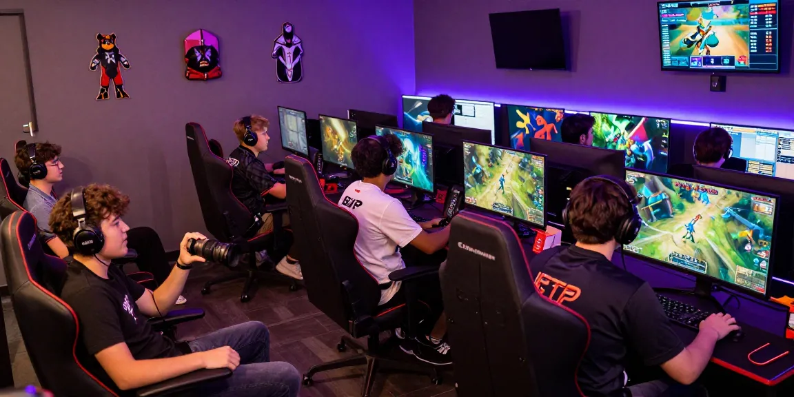 Engaging gaming scene at NAGA2000 with players immersed in online games, showcasing community interaction and excitement.