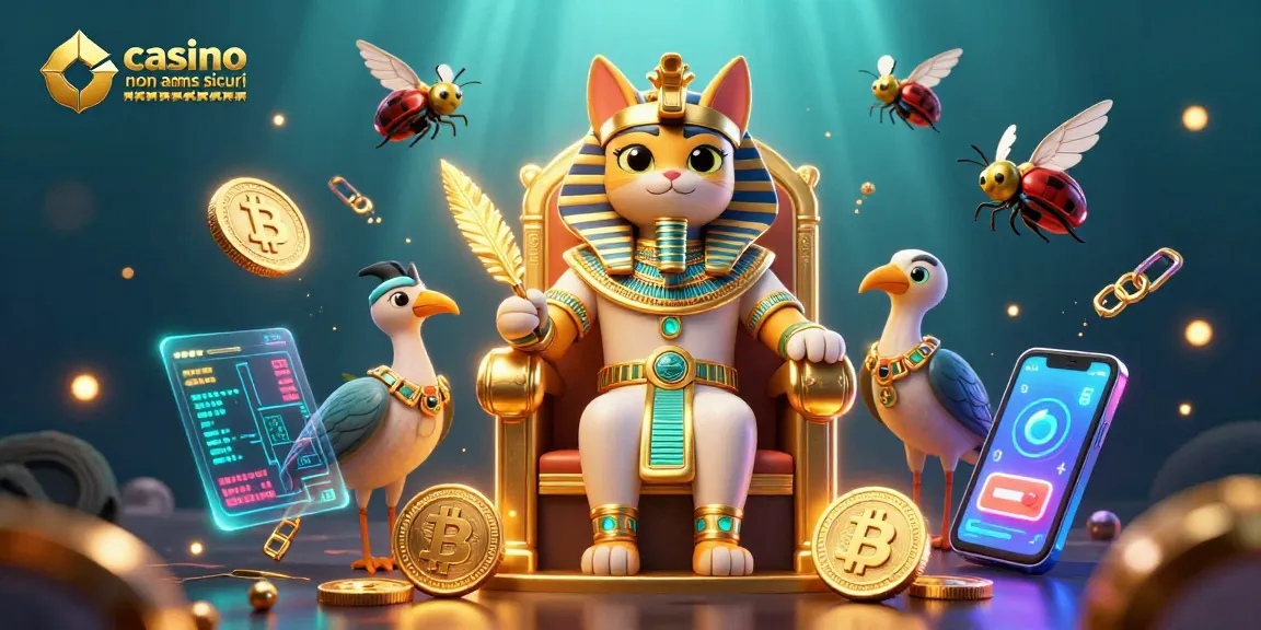 Gioca a giochi emozionanti nei casino non aams sicuri con vivaci visualizzazioni a tema egiziano e criptovalute.