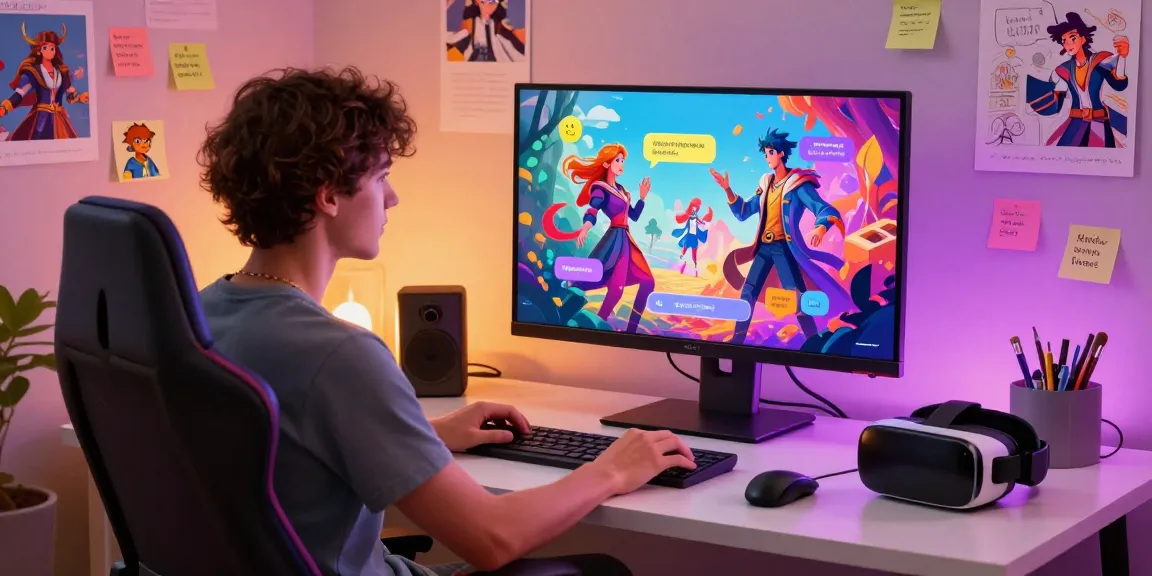 Engaging scene showcasing nsfw ai chat platform with vibrant characters and interactive technology.