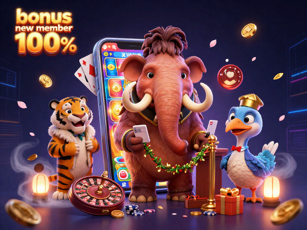 Try your luck with bonus new member 100% at exclusive slots with exciting gameplay!