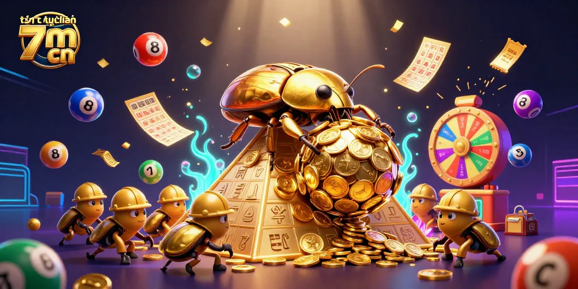 Experience the vibrant energy of tỷ lệ trực tuyến 7m cn with dynamic scenes of golden beetles and lottery elements.