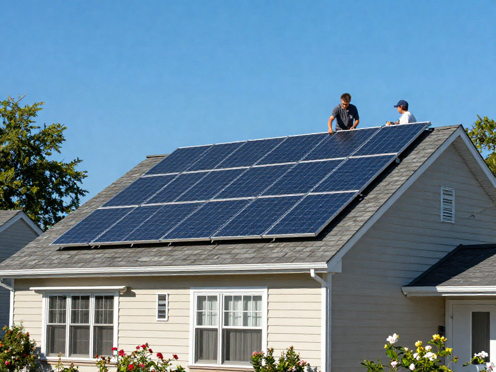 Solar panels Schaumburg IL installation showcasing advanced technology for sustainable energy.