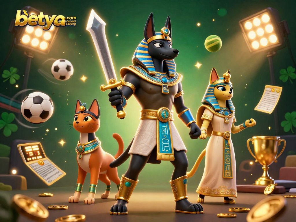 Engage in betya.com baseball betting with dynamic 3D illustration featuring sports elements and characters.