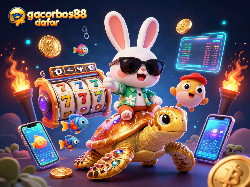 Experience gacorbos88 daftar with vibrant characters and thrilling casino action in stunning 3D illustration