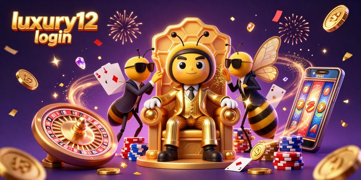Enhance your gaming experience with luxury12 login, showcasing a buzzing casino scene filled with dazzling elements.