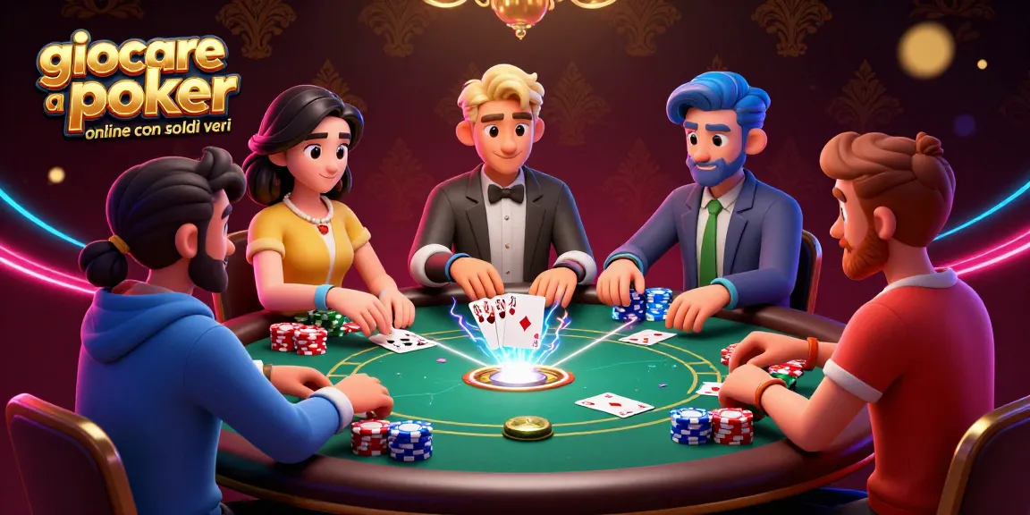 Giocare a poker online con soldi veri, esperienza viva al tavolo con giocatori e fiches affiancate.